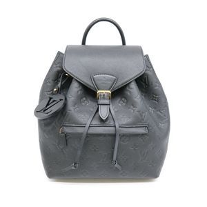Louis Vuitton Rucksack Backpack Monogram PM Black Leather